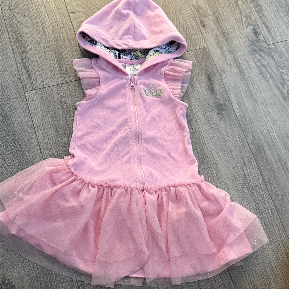 Disney Pink Hooded Princess Dress like new